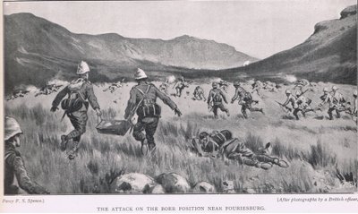 The attack on the Boer position near Fouriesburg by Percy F.S. Spence